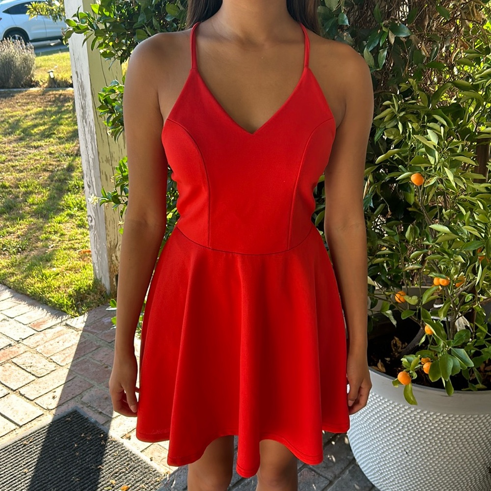 Preloved, great condition Red/orange summer dress